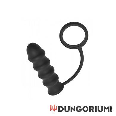 Vibrierender Buttplug mit Penisring