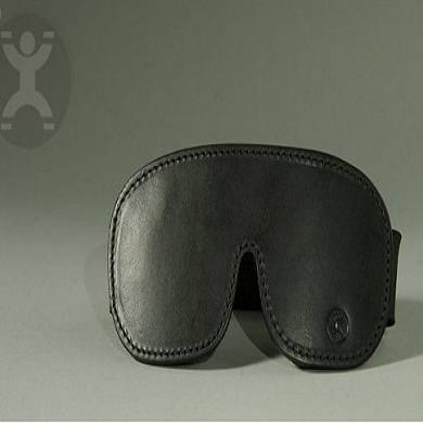 Leder Augenbinde mit Pelzfutter