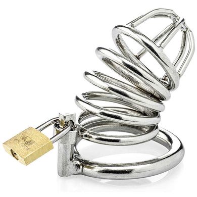 Zenn Stainless Steel Chastity Device 4 cm silver