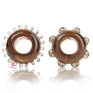2er Set Synergy Penisringe - schwarz