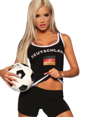 Trikot Tank Top schwarz