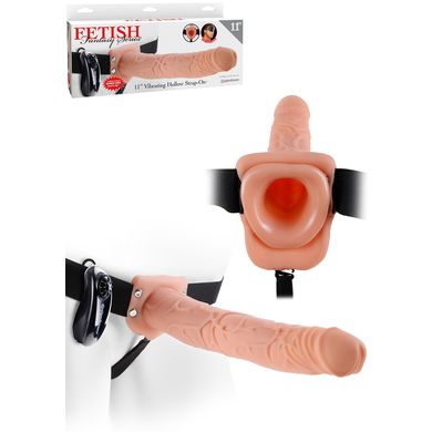 29 x 4,8 cm Fetish Fantasy - Vibrating Hollow Strap-On flesh Umschnallvibrator