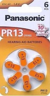Batterien für Hörgerät Panasonic PR 13. 6 St