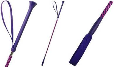 GERTE PEITSCHE WHIP & GO "Six" Reitstock Trendfarbe Lila