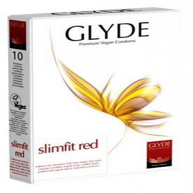 Glyde Slimfit Red (10 Kondome)