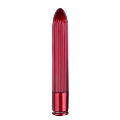 Belicoso Gerippter Vibrator - 11,5 x 2,3 cm - in Rot
