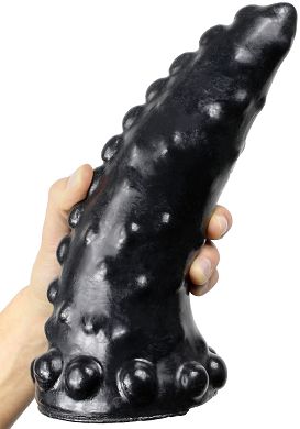33 x 4 - 10 cm THE RHINO Dildo black