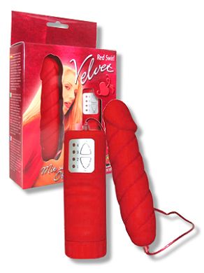 Velvet Red Swirl - Big Size Vibro-Ei