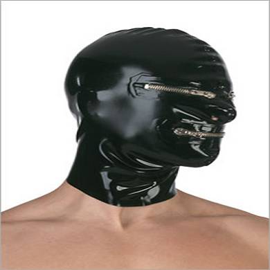 Latex Maske mit Augen und Mund RV