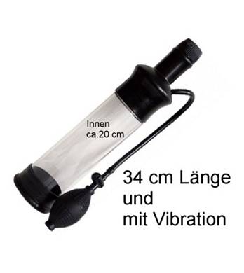 Vakuum Pumpe Potenzpumpe Penispumpe 3te HotHole VibPump 34 cm Lnge + Vibration