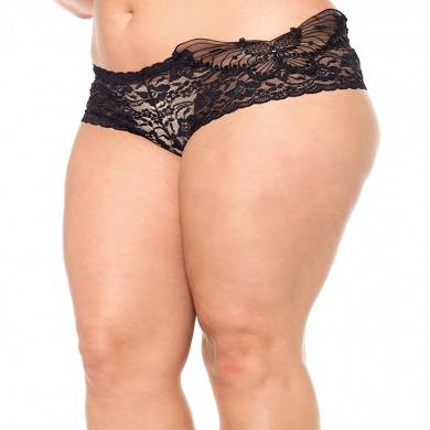 Spitzen Tanga mit Schmetterling