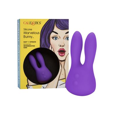 9,5 x 4,7 cm Aufliegevibrator Marvelous Bunny purple - Akku Power