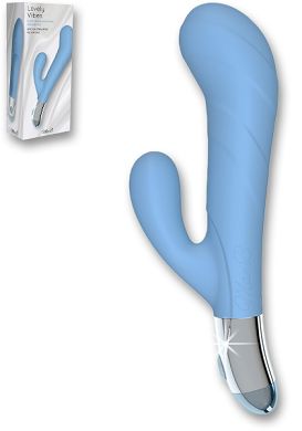20 x 4 cm Vibrator Mae B Lovely Vibes G-Spot Twin Vibe blue
