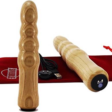 SVIBBLE ESPRIT Wiederaufladbarer Holzvibrator in Esche Oliv 100% Wasserdicht Funkferngeste