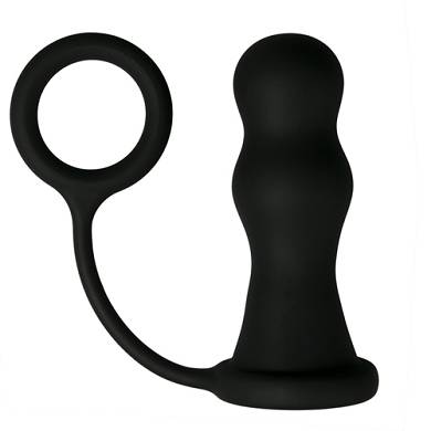 Penisring mit Analplug - Vibrierend