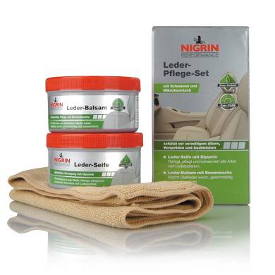 Nigrin Leder-Pflege-Set Performance Seife+Balsam