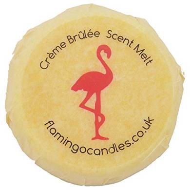 Flamingo Kerze. Sojawachs. Duft: "Crème Brûlée" schmelzende
