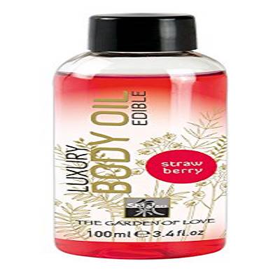 SHIATSU Edible Luxury Body Oil - Strawberry. 100 ml