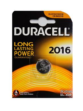 1 x CR2016 Duracell Knopfzellen Lithium Batterien battery DL2016. BR2016. 3 Volt