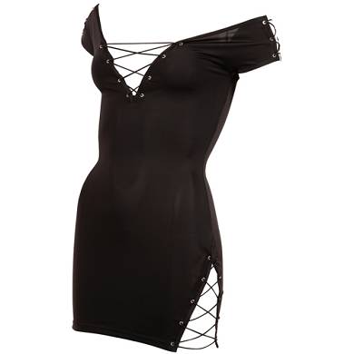 Minikleid mit Schnürungen