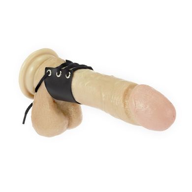 Leder Penismanschette mit Schnrung