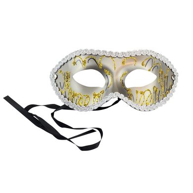 Sex & Mischief - Maske mit goldfarbenen Details