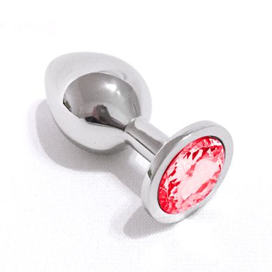 Metall Buttplug mit Kristall gro
