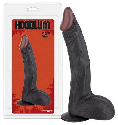 Hoodlum Dong black - Dildo mit 30 cm Gesamtlnge in Schwarz