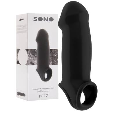Penis Vergr??erungs-Sleeve schwarz - SONO No.17