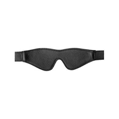 Augenbinde aus Leder in Schwarz