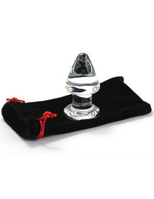 Analplug aus Glas transparent