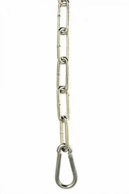SM Möbel / Bondage Zubehör - 100 cm Kette geschweißt - mit 2 Karabinern