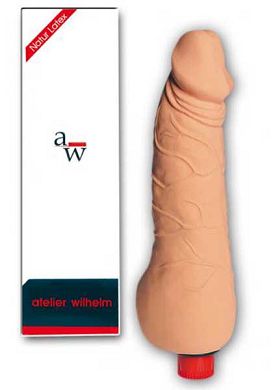 25 x 5 cm Atelier Wilhelm Latex Jumbo Vibrator flesh