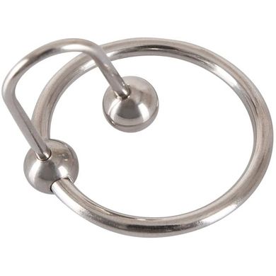 Sextreme OV-Grosshandel Sperm Stopper 28 MM Penisring mit Dilator silber