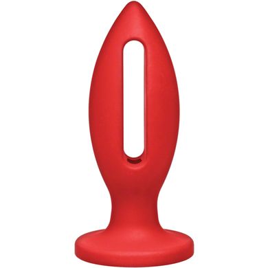 10 x 3,8 cm KINK by Doc Johnson - Lube Luge - Premium Silicone Buttplug red