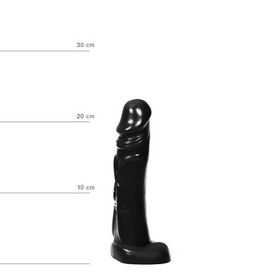 All Black Realistischer Dildo 22 cm in Schwarz
