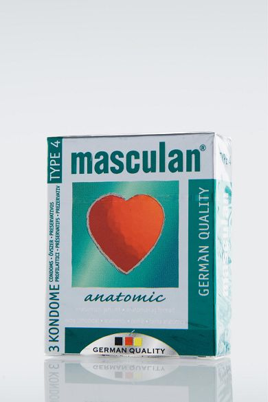 Masculan Kondome, anatomisch