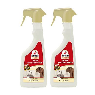2x Erdal Classic Leder Pflegelotion Alle Farben 500 ml - mit Bienenwachs