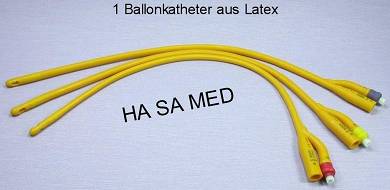 Blasenkatheter Ø4,0mm Ballonkatheter Latexkatheter CH12