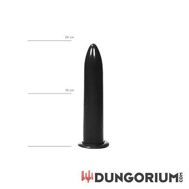 All Black Dildo 20 cm in Schwarz