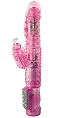 Love Rabbit STOß-Vibrator mit Peniskopf und 5 STOß-Geschwindigkeiten & Kli