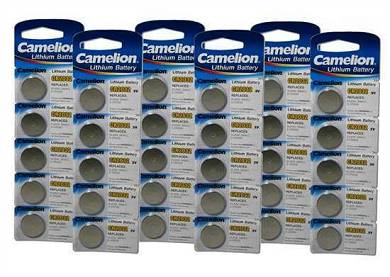 6x 5er Pack (30 Stück) CAMELION LITHIUMZELLE 3V CR2032 KNOPFZELLE BATTERIE 3Volt