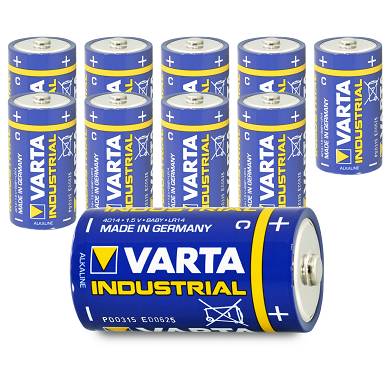 10x Varta Baby C Industrial LR14 MN1400 Batterie 7800 mAh 1,5V Alkaline 10 Stk
