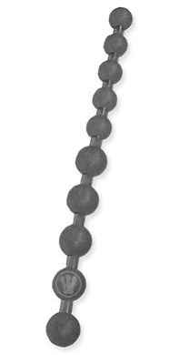 Jumbo JELLY THAI BEADS - schwarz
