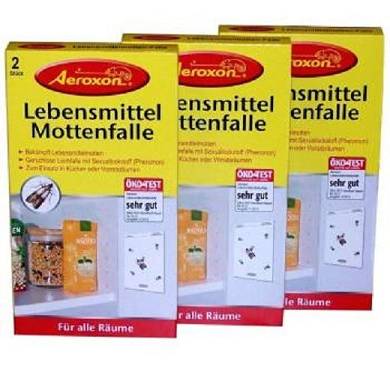 Aeroxon Lebensmittel-Mottenfallen Mottenfalle Pheromonfalle 3x 2 Stück