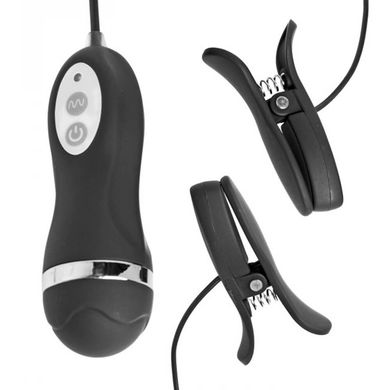 FRISKY Vibrierende Nippelklemmen schwarz