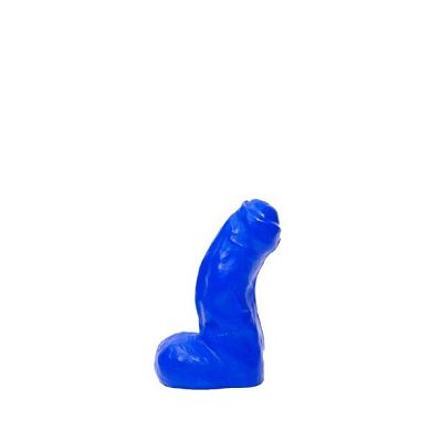 All Blue Dildo 03 - Dildo blau. mit Aderung. ca. 16 x 5 cm