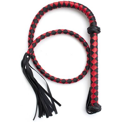 HardcoreDeLuxe Peitsche Whip 150 cm black/red