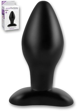 12,5 x 6 cm Anal Fantasy - Large Silicone Plug black