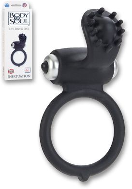 Vibro-Penisring Body&Soul Infatuation Silikon black